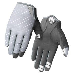 Giro Women's LA DND Long Finger Gloves (Sharkskin/White Dot) (L)