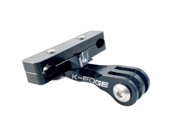 K-Edge Go BIG Pro Saddle Rail Camera Mount (Black) (For GoPro, Garmin, Shimano)