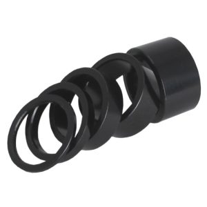 KranX Alloy 1 1/8" Headset Spacers - Black / 2mm