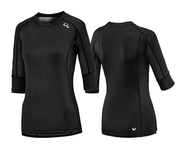 Liv Tangle 3/4 Sleeve Jersey (Black) (XS)