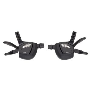 Microshift Centos Road Flat Bar Trigger Shifters (Black) (Pair) (2 x 10 Speed) (For Shimano Tiagra 4