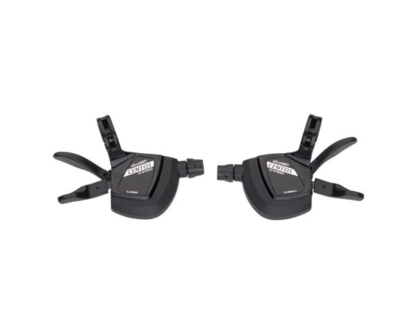 Microshift Centos Road Flat Bar Trigger Shifters (Black) (Pair) (2 x 10 Speed) (For Shimano Tiagra 4