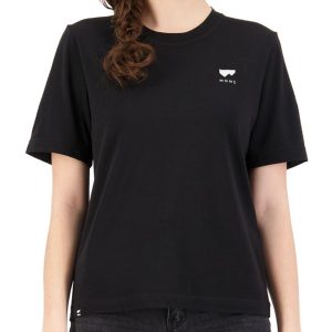 Mons Royale Women's Relaxed Icon Merino T-Shirt (Black) (L)
