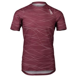 POC MTB Pure Tee (Lines Propylene Red) (S)