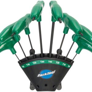 Park Tool PH-T1.2 P-Handle Torx-Compatible Wrench Set w/ Holder (Green)