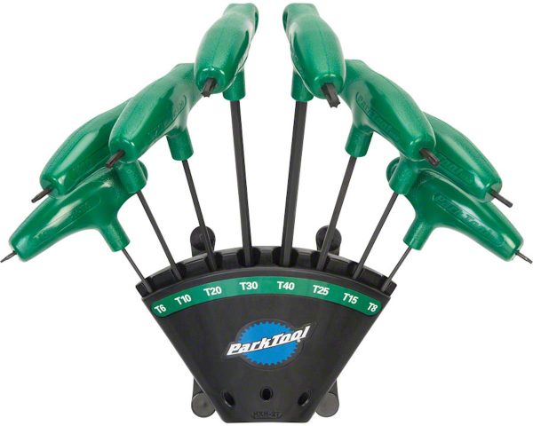 Park Tool PH-T1.2 P-Handle Torx-Compatible Wrench Set w/ Holder (Green)