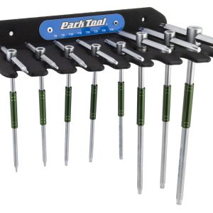 Park Tool Sliding T-Handle Torx Wrenches (Silver/Green) (Complete Set)