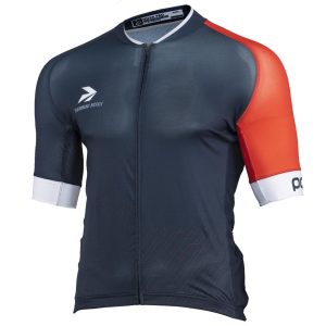 Performance Men's Nova Pro Cycling Jersey (Blue/Red) (Slim) (L)