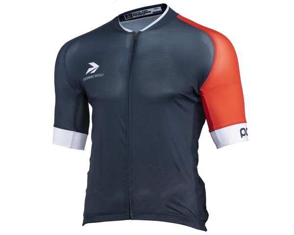 Performance Men's Nova Pro Cycling Jersey (Blue/Red) (Slim) (M)