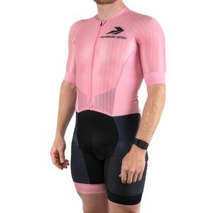 Performance x Jakroo Men's Echelon Pro Skinsuit (Pink) (Slim Fit) (S)