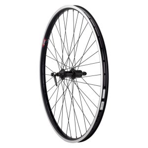 Quality Wheels Value HD Series Rear Wheel (Black) (Shimano HG) (QR x 130mm) (700c) (Tubeless) (25mm