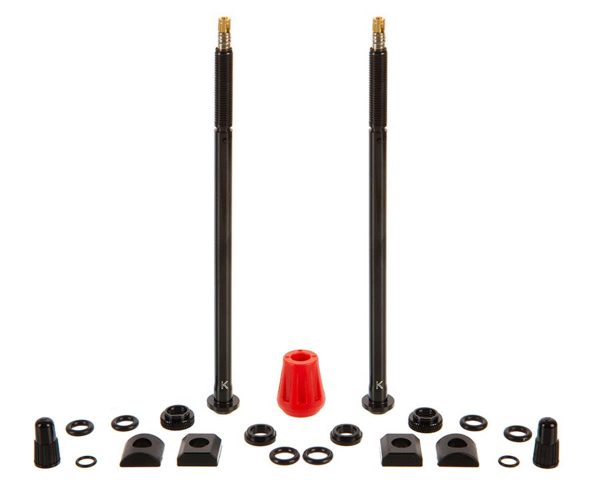 Quarq Tyrewiz 2.0 Tubeless Valve Stem Pack (Black) (Pair) (Length K)