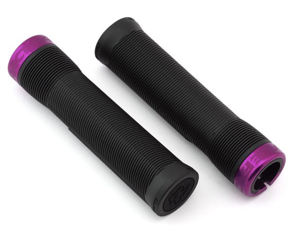 Race Face Chester Lock-On Grips (Black/Purple) (31mm)