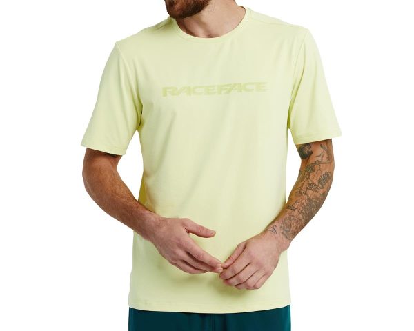 Race Face Commit Short Sleeve Tech Top (Tea Green) (L)