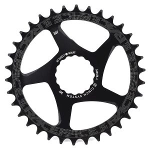 Race Face Narrow-Wide CINCH Direct Mount Chainring (Black) (1 x 9-12 Speed) (Single) (34T) (3mm Offs