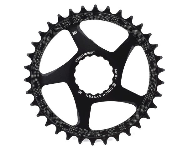 Race Face Narrow-Wide CINCH Direct Mount Chainring (Black) (1 x 9-12 Speed) (Single) (34T) (3mm Offs