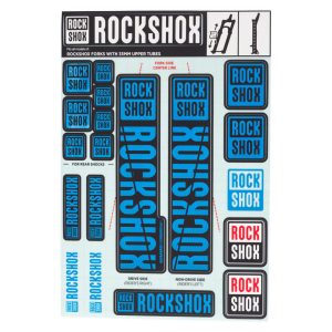 RockShox Fork Decal Kit (Blue) (For Forks with 35mm Upper Tubes)