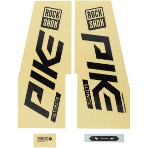 RockShox Fork Decal Kit (Gloss Black/Silver) (Pike Ultimate) (27.5"/29")