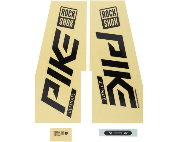 RockShox Fork Decal Kit (Gloss Black/Silver) (Pike Ultimate) (27.5"/29")