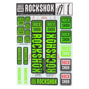 RockShox Fork Decal Kit (Green) (For RS-1 and forks with 30/32mm Upper Tubes)