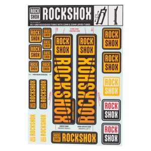 RockShox Fork Decal Kit (Orange) (For RS-1 and forks with 30/32mm Upper Tubes)