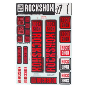 RockShox Fork Decal Kit (Red) (For Forks with 35mm Upper Tubes)