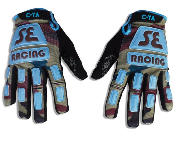 SE Racing Retro Gloves (Camo / SE Blue) (3XL)