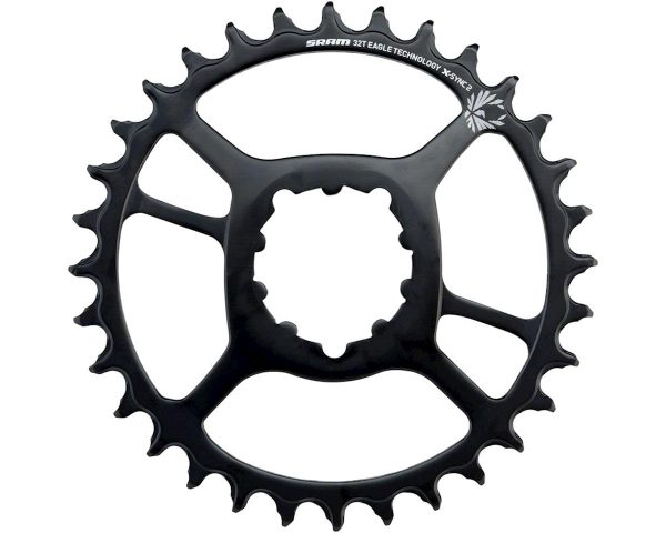 SRAM X-Sync 2 Eagle Steel Direct Mount Chainring (Black) (1 x 10/11/12 Speed) (Single) (3mm Offset/B