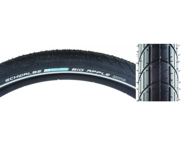 Schwalbe Big Apple (Black) (18") (2.0") (355 ISO) (Wire) (RaceGuard/Endurance)