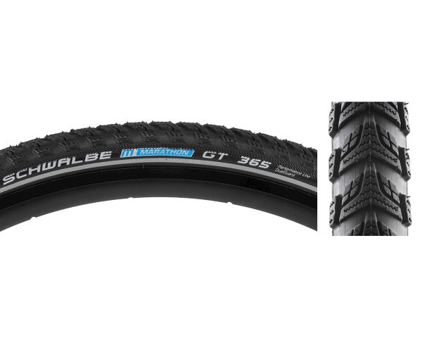 Schwalbe Marathon GT 365 FourSeason Tire (Black) (700c) (38mm) (Wire) (Dual Guard) (Performance Line