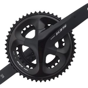 Shimano 105 FC-R7000 Crankset (Black) (2 x 11 Speed) (Hollowtech II) (172.5mm) (50/34T)