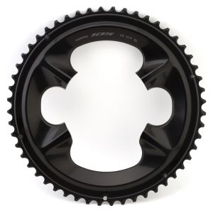 Shimano 105 FC-R7100 Chainring (Black) (2 x 12 Speed) (110mm BCD) (Outer) (52T)