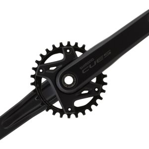 Shimano Cues FC-U6000 Crankset w/ Chainring (Black) (1 x 9/10/11 Speed) (170mm) (30T) (2- Piece)