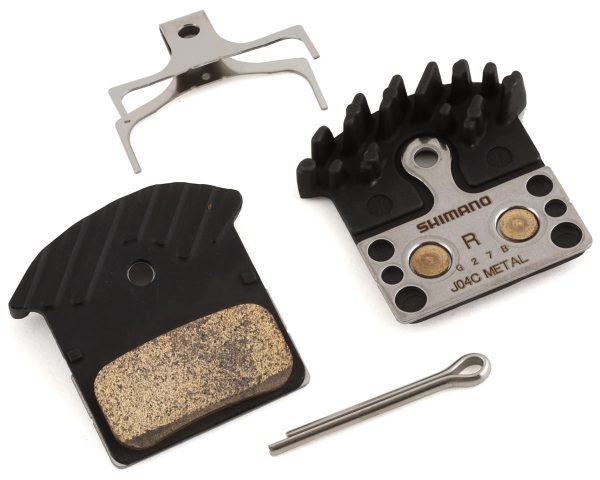 Shimano Disc Brake Pads (Metal) (w/ Cooling Fins) (J04C-MF) (Shimano XTR Trail) (1 Pair)