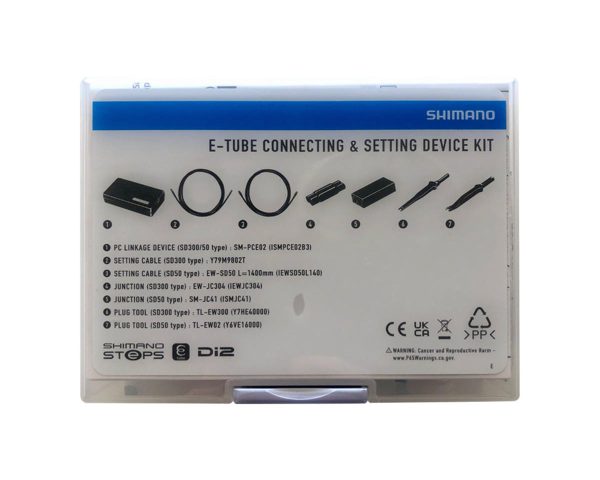 Shimano E-Tube Connecting & Setting Device Kit (Black) (Shimano Steps/Shimano Di2) (SM-PCE02)