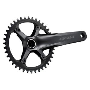 Shimano GRX FC-RX600 Crankset (Black) (1 x 11 Speed) (Hollowtech II) (165mm) (40T) (110 Asymmetric B