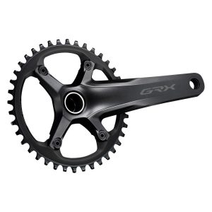 Shimano GRX FC-RX600 Crankset (Black) (1 x 11 Speed) (Hollowtech II) (170mm) (40T) (110 Asymmetric B