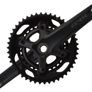 Shimano GRX FC-RX600 Crankset (Black) (2 x 10 Speed) (Hollowtech II) (165mm) (46/30T) (110 Asymmetri