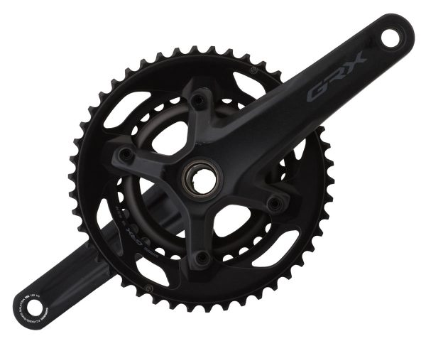 Shimano GRX FC-RX600 Crankset (Black) (2 x 10 Speed) (Hollowtech II) (165mm) (46/30T) (110 Asymmetri