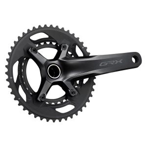 Shimano GRX FC-RX600 Crankset (Black) (2 x 10 Speed) (Hollowtech II) (175mm) (46/30T) (110 Asymmetri