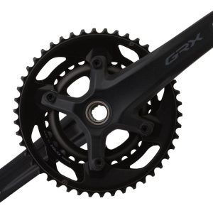 Shimano GRX FC-RX600 Crankset (Black) (2 x 11 Speed) (Hollowtech II) (165mm) (46/30T) (110 Asymmetri