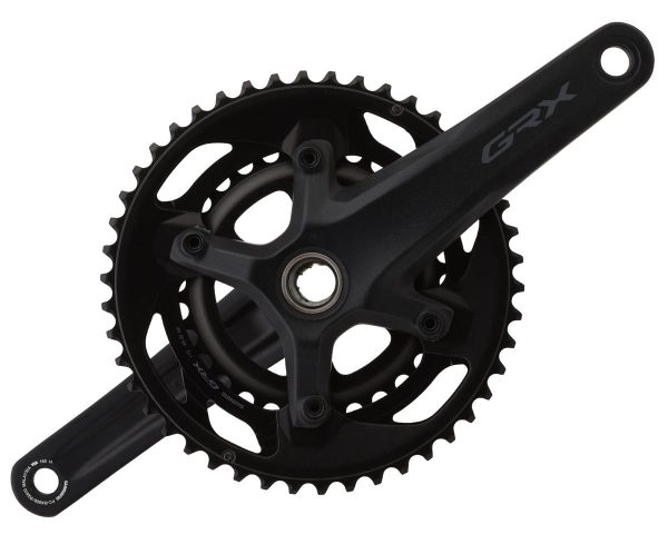 Shimano GRX FC-RX600 Crankset (Black) (2 x 11 Speed) (Hollowtech II) (165mm) (46/30T) (110 Asymmetri