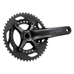 Shimano GRX FC-RX600 Crankset (Black) (2 x 11 Speed) (Hollowtech II) (172.5mm) (46/30T) (110 Asymmet