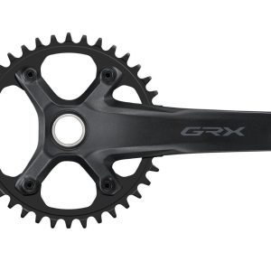 Shimano GRX FC-RX610-1 Crankset (Black) (1 x 12) (Hollowtech II) (165mm) (38T)