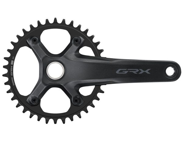 Shimano GRX FC-RX610-1 Crankset (Black) (1 x 12) (Hollowtech II) (165mm) (38T)