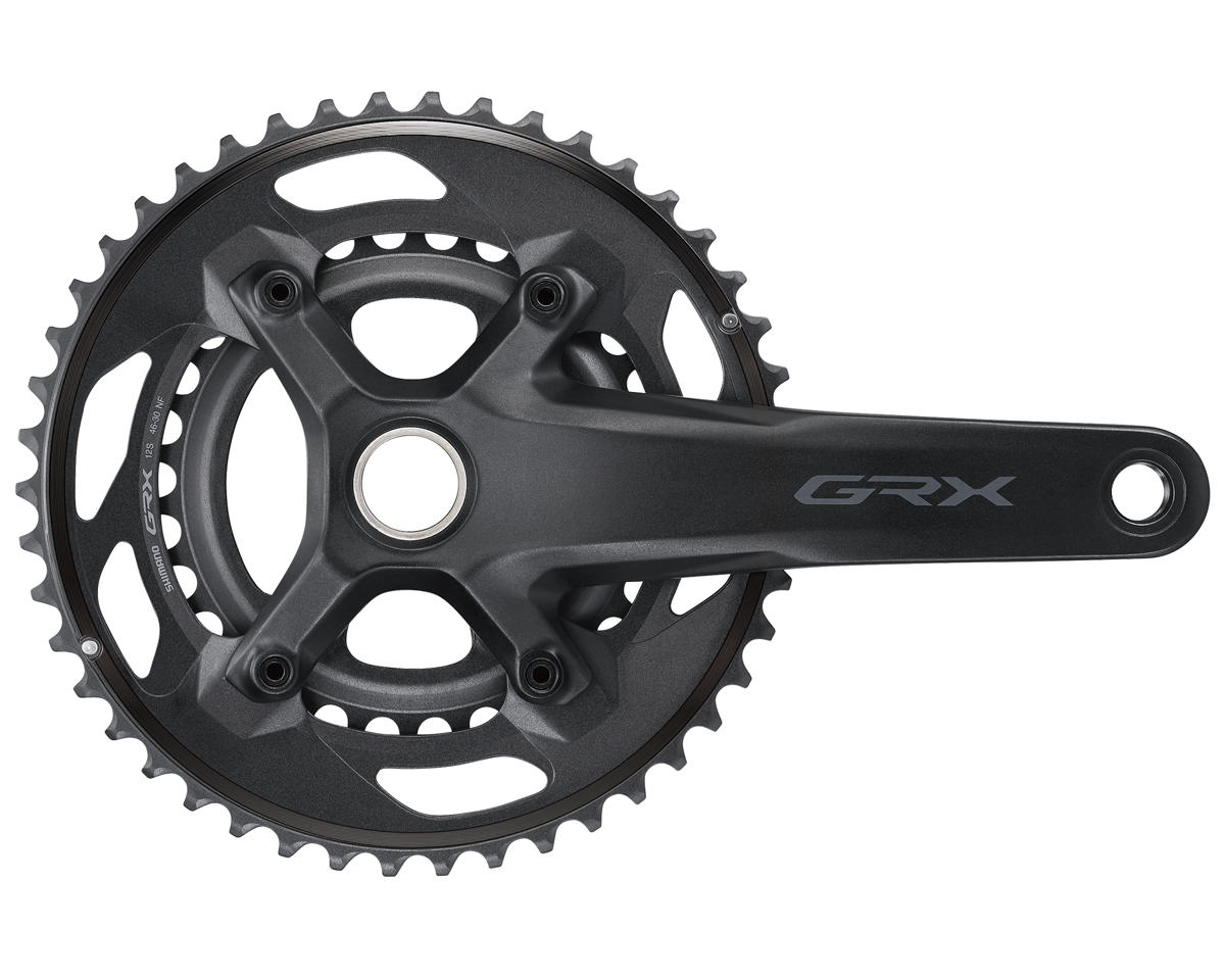 Shimano GRX FC-RX610-2 Crankset (Black) (2 x 12 Speed) (Hollowtech II) (170mm) (46/30T)