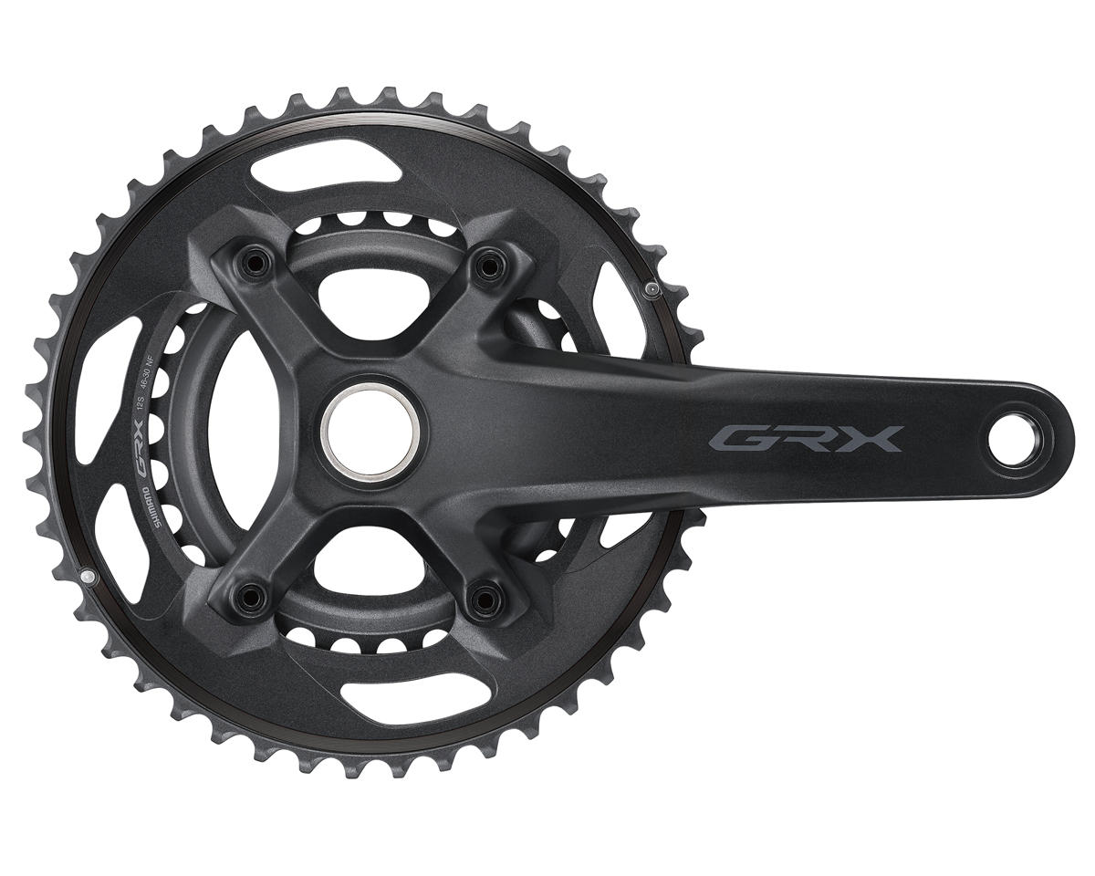 Shimano GRX FC-RX610-2 Crankset (Black) (2 x 12 Speed) (Hollowtech II) (172.5mm) (46/30T)