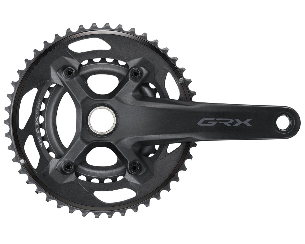 Shimano GRX FC-RX610-2 Crankset (Black) (2 x 12 Speed) (Hollowtech II) (175mm) (46/30T)