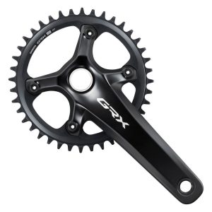 Shimano GRX RX820-1 Crankset (Black) (1 x 12 Speed) (Hollowtech II) (170mm) (40T)