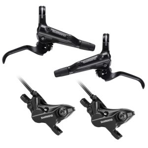 Shimano MT501/MT520 Front And Rear Disc Brake Set - Black / Pair